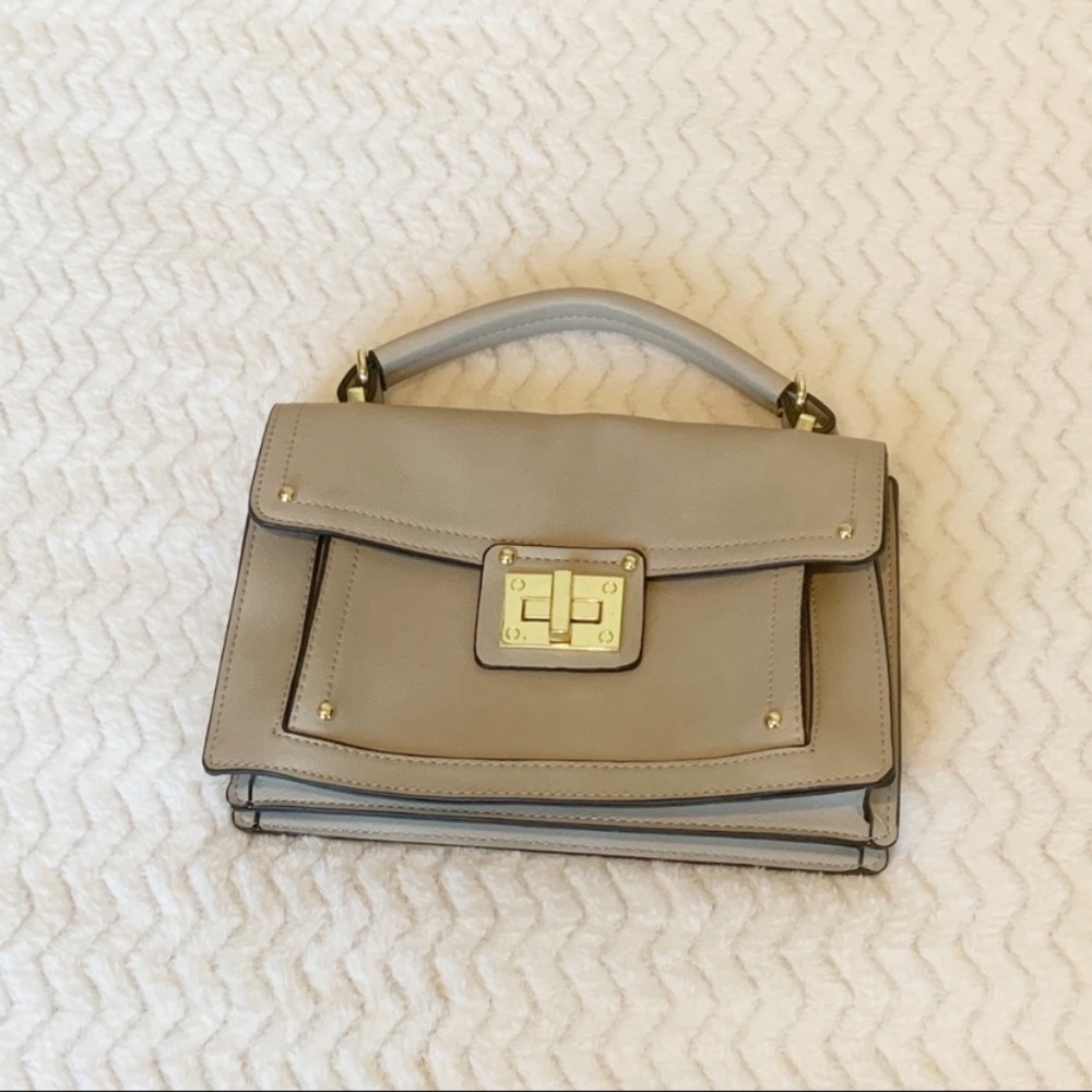 Steve Madden Gold Clasp Handbag